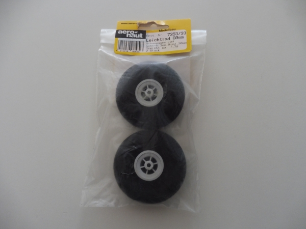 Aeronaut light wheels 60mm, bore 3mm # 7353.33